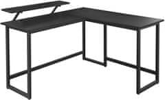Artenat Kancelársky stôl Stella, 140 cm, čierna