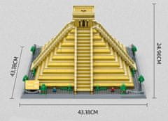 Wange Wange Architect stavebnica Pyramida El Castillo kompatibilná 1340 dielov