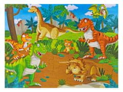 Mikro Trading Dinoworld puzzle dinosaury 62x46 cm 35 dielikov v krabici