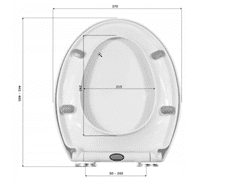 Granitan Granitan WC sedadlo, pomalé zatváranie, Soft Close, biele