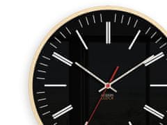 ModernClock Nástenné hodiny Leoš čierne