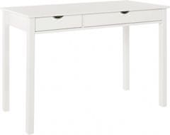 Danish Style Pracovný stôl Galt, 100 cm, biela