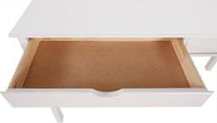 Danish Style Pracovný stôl Galt, 140 cm, biela