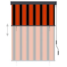 Vidaxl Vonkajšia zatemňovacia roleta 120x250 cm oranžová a hnedá