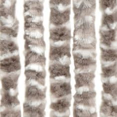 Petromila vidaXL Záves proti hmyzu, sivohnedý a biely 100x220 cm, ženilka