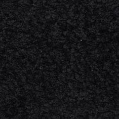 Petromila vidaXL Kobercové nášľapy na schody 15 ks čierne 65x21x4 cm