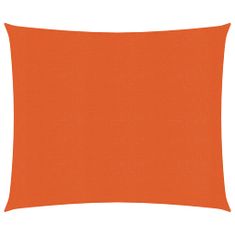 Vidaxl Tieniaca plachta 160 g/m² oranžová 2,5x2,5 m HDPE