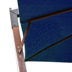 Petromila vidaXL Závesný slnečník s tyčou azúrovomodrý 3x3 m masívna jedľa