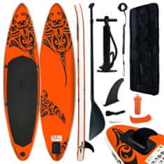 Vidaxl Nafukovací Stand Up Paddleboard 366x76x15 cm oranžový