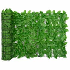 Vidaxl Balkónová markíza so zelenými listami 300x75 cm