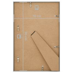 Vidaxl Fotorámiky na stenu alebo stôl 5 ks strieborné 70x90 cm MDF