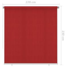 Vidaxl Vonkajšia zatemňovacia roleta 220x230 cm červená