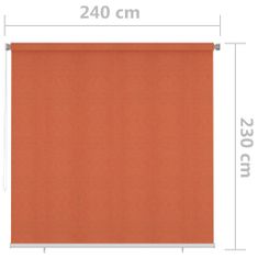 Vidaxl Vonkajšia zatemňovacia roleta 240x230 cm oranžová