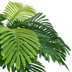 Vidaxl Umelá palma Cycas s kvetináčom 160 cm zelená