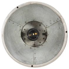 Vidaxl Industriálna stropová lampa strieborná mangovník E27