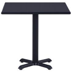 Petromila vidaXL Záhradný stôl čierny 80x80x75 cm