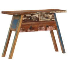 Vidaxl Konzolový stolík 110x30x75 cm, recyklovaný masív