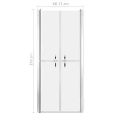 Vidaxl Sprchové dvere, matné, ESG 71x190 cm