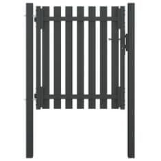 Petromila vidaXL Záhradná plotová brána, oceľ 1x1,25 cm, antracitová