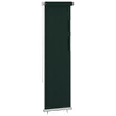 Vidaxl Vonkajšia zatemňovacia roleta 60x230 cm tmavozelená HDPE