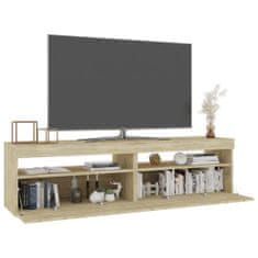 Vidaxl TV skrinky 2 ks s LED svetlami dub sonoma 75x35x40 cm