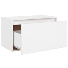 Vidaxl Lavica do chodby 80x40x45 cm biela drevotrieska