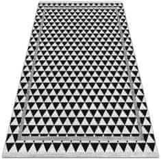 kobercomat.sk vinylový koberec Čierne a biele trojuholníky 100x150 cm 