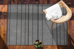 kobercomat.sk Vonkajšie záhradné koberec sivé pruhy 120x180 cm 