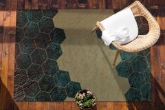 kobercomat.sk Vonkajšie záhradné koberec betónové šesťuholníky 60x90 cm 