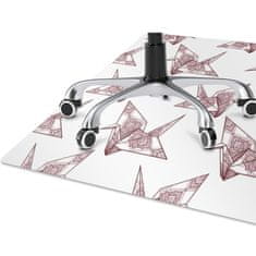 kobercomat.sk Podložka pod kancelársku stoličku origami vtáky 120x90 cm 2 cm 