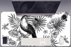 kobercomat.sk Stolová podložka Tropical black and white 90x45 cm 