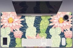 kobercomat.sk Podložka na písací stôl kaktus kvety 120x60 cm 