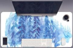 kobercomat.sk Pracovný podložka na stôl Akvarel zimné les 100x50 cm 