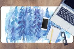 kobercomat.sk Pracovný podložka na stôl Akvarel zimné les 100x50 cm 