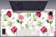 kobercomat.sk Pracovná podložka s obrázkom červené kvety 100x50 cm 