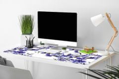 kobercomat.sk Ochranná podložka na stôl modré kvety 100x50 cm 