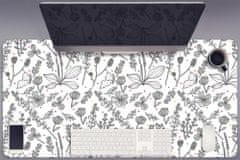 kobercomat.sk Pracovná podložka s obrázkom Kvety a bodky 120x60 cm 
