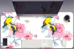 kobercomat.sk Podložka na písací stôl Vtáky a kvety 90x45 cm 