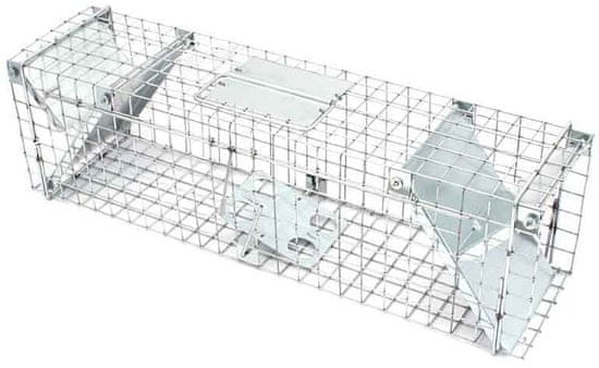 XLtools Pasca na kuny, potkany a norky, 65x17x20cm, dvojvchodová