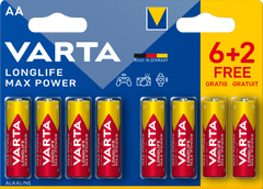 Batéria Longlife Max Power 6+2 AA 4706101448