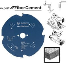 shumee BOSCH OKRUHOVÁ PÍLA VLÁKNA CEMENT EXPERT 190x30mm 4-ZUB.