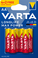 VARTA Batérie Longlife Max Power 4+2 AA 4706101436