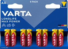 VARTA Batérie Longlife Max Power 8 AA 4706101418