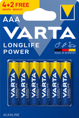 VARTA Batérie Longlife Power 4 + 2 AAA 4903121436