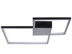 Beliani Stropné kovové LED svietidlo čierne OKSU