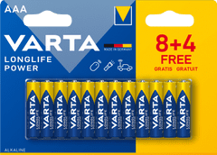 VARTA Batéria Longlife Power 8 + 4 AAA 4903121472