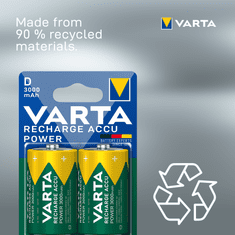 VARTA Nabíjacie batérie Power 2 D 3000 mAh R2U 56720101402