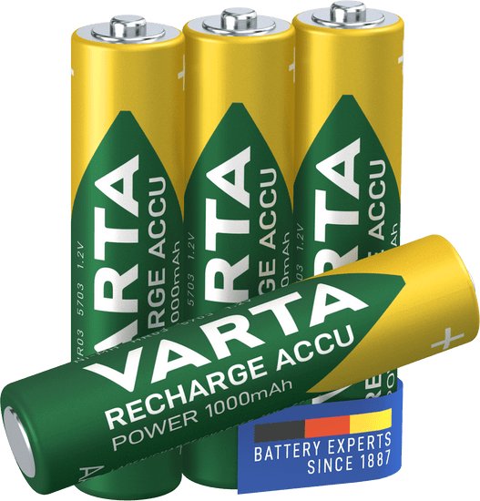 VARTA Nabíjacie batérie Power 3 + 1 AAA 1000 mAh R2U 5703301494