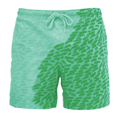 SwimShorts SwimShorts Plavky meniace farbu - Zelené fľaky, XL