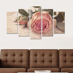 Hanah Home Viacdielny obraz Love Letter With A Rose 110x60 cm